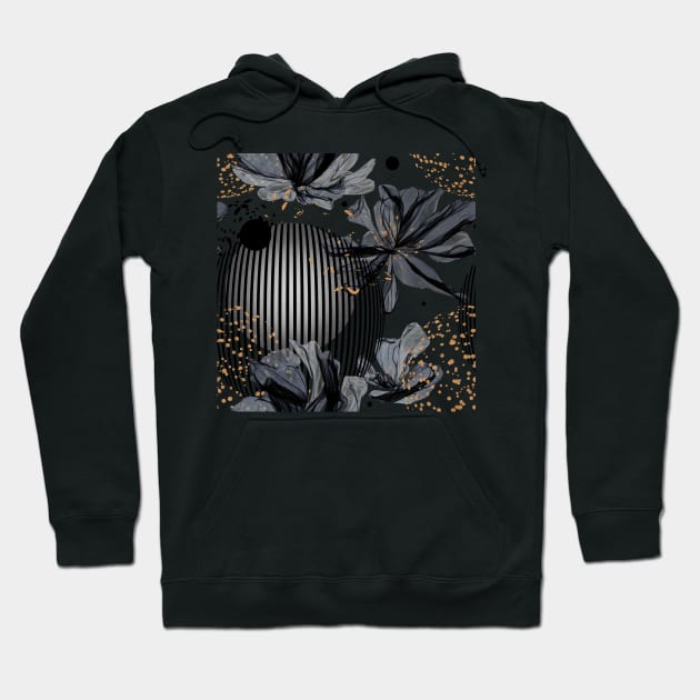 Flowers and Circles Hoodie by Cordata